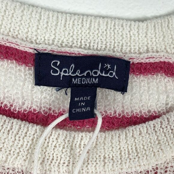 Splendid Pink Striped Sweater, NWT, medium - Picture 5 of 8
